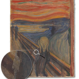 El misterio de la mancha blanca en 'El Grito' de Munch, ha sido soliconado. NORWEGIAN NATIONAL MUSEUM