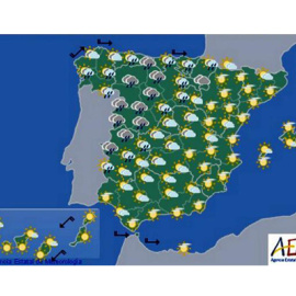 Previsión meteorológica del 30 de octubre. EFE