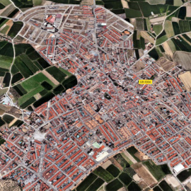 Vista aérea de Cúllar Vega (Granada). Google Maps