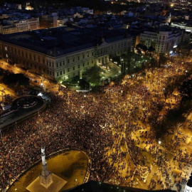 Miles de personas durante la manifestación del 22 de marzo de 2014 en Madrid.- Paul Hanna/REUTERS