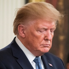 30/10/2019.- El presidente de EEUU, Donald Trump, este miércoles. EFE/JIM LO SCALZO