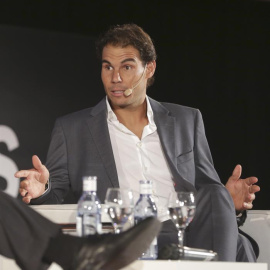 Nadal, este lunes en un acto. EFE/JAVIER CEBOLLADA