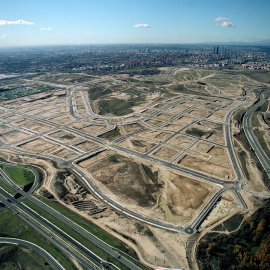 Imagen del desarrollo de la 'Ciudad Aeroportuaria-Parque de Valdebebas', uno de los afectados por la sentencia del Supremo. Foto: Madrid.es