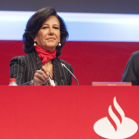 La presidenta del Banco Santander, Ana Patricia Botín, en la junta de accionistas de la entidad celebrada el pasado septiembre. EFE