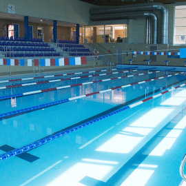 La piscina cubierta de la Universidad Complutense de Madrid.- UCM