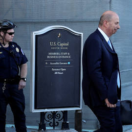 Gordon Sondland, el pasado 28 de octubre tras declarar a puerta cerrada en el Congreso. REUTERS