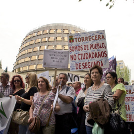 Imagen de archivo de una manifestación a favor de frenar la despoblación. / FEEM