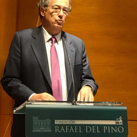 Imagen del consejero de Educación y Juventud de la Comunidad de Madrid, Enrique Osorio, en su intervención en las Jornadas organizadas por la Fundación Querer./Fundación Querer