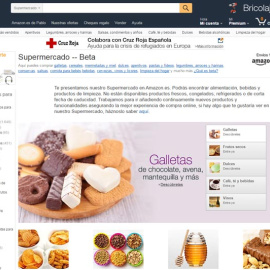 Amazon.es se lanza a la venta de alimentación y limpieza en España.