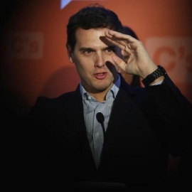 El presidente de Ciudadanos, Albert Rivera, durante un acto del partido. Archivo REUTERS