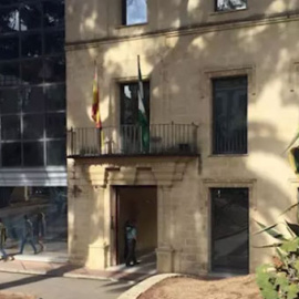 Sede de la Audiencia Provincial de Cádiz en Jerez, donde se juzgó al parricida de Arcos de la Frontera. / EP