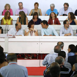 Imagen del comité federal del PSOE celebrado el pasado 9 de julio, para analizar los resultados de las elecciones del 26-J. EFE