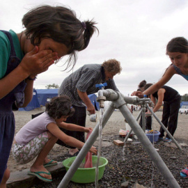 Refugiados georgianos.- EFE