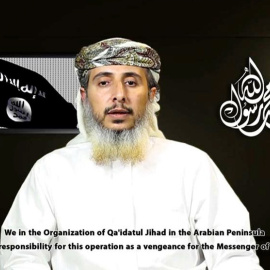 Captura del vídeo difundido por Al Qaeda en la Península Arábiga.