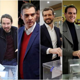 Los principales candidatos del 10-N.