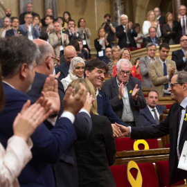 Quim Torra, tras su discurso de investidura en el Parlament. / QUIQUE GARCÍA (EFE)