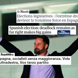 La prensa internacional ha destacado de manera casi unánime el auge de Vox como principal noticia tras el 10-N. / Reuters