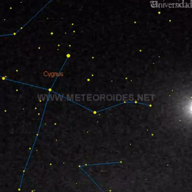 Un trozo de cometa arde en la atmósfera sobre la Península Ibérica.-