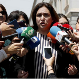 La alcaldesa de Barcelona Ada Colau, a su llegada al Congreso de los Diputados el pasado miércoles/EFE