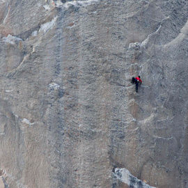 Kevin Jorgeson, durante su ascensión. REUTERS/Tom Evans