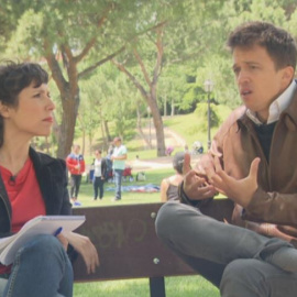 Íñigo Errejón, durante la entrevista.