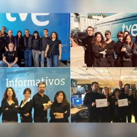 Los trabajadores de RTVE vuelven a ponerse de luto por una radio y televisión pública imparcial