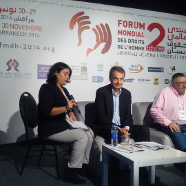 Zapatero, durante el Foro Mundial de Derechos Humanos de Marrakech.