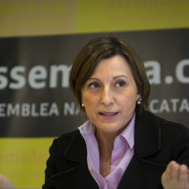 La número dos de la candidatura de Junts pel Sí, Carme Forcadell.  EFE / MARTA PÉREZ