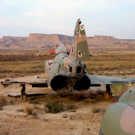 El campo de tiro militar aéreo de Bardenas es el mayor de Europa con 2.000 hectáreas. / MDE.ES