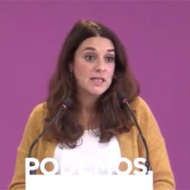 La portavoz de Podemos, Noelia Vera. / PODEMOS