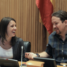 Irene Montero y Pablo Iglesias en una imagen de archivo. - EFE