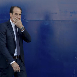Voro, durante el partido del Valencia el pasado fin de semana. EFE/JuanJo Martín