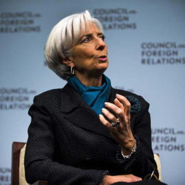 La directora gerente del Fondo Monetario Internacional (FMI), Christine Lagarde durante el Consejo de las Relaciones Exteriores celebrado en Washington / EFE
