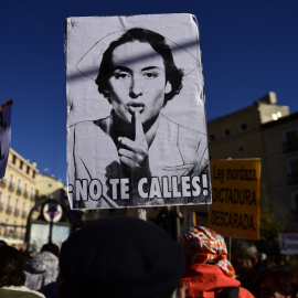 Protestas contra la 'ley Mordaza' en Madrid. AFP