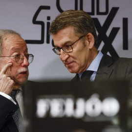 Feijóo, el pasado jueves 26 de enero en el Club Siglo XXI, en Madrid. EFE/Sergio Pérez