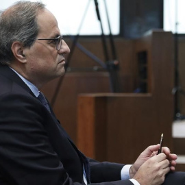El president de la Generalitat, Quim Torra, en el judici del TSJC. EFE