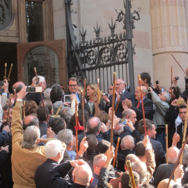Artur Mas saliendo de declarar en el TSJC por el 9-N. E.P.