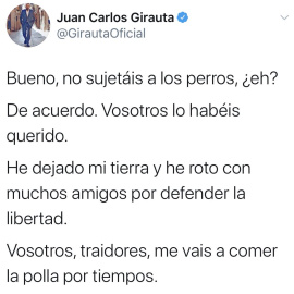 Juan Carlos Girauta, en Twitter.