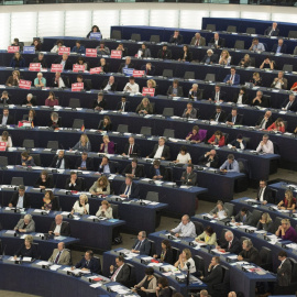 Pleno del Parlamento Europeo en Estrasburgo, Francia. EFE
