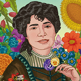 Detalle de la portada de 'Rosalía', ilustrada por Aitana Carrasco.- HOJA DE LATA