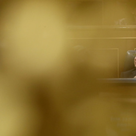 El ministro de Hacienda, Cristóbal Montoro, momentos antes del debate de las enmiendas parciales al proyecto de Ley de Presupuestos Generales del Estado de 2018, que tiene lugar en el Pleno del Congreso de los Diputados de Madrid. EFE/Javie