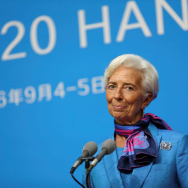 Lagarde, en un acto reciente del G-20 en China. REUTERS