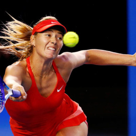 Sharapova, durante un partido del Open de Australia. REUTERS/Thomas Peter