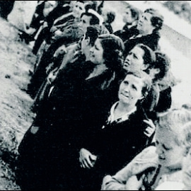 Presas republicanas en la cárcel madrileña de Ventas. M. Á. M.