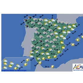Previsión meteorológica para el 26 de noviembre de 2019. EFE