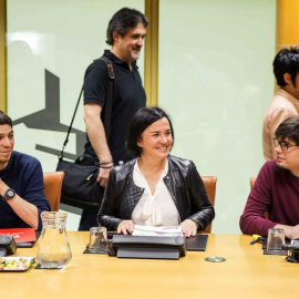 Los representantes de EH Bildu en la ponencia de Autogobierno del Parlamento Vasco/EFE