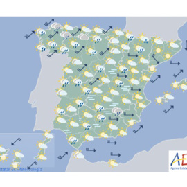 Previsión meteorológica para el 27 de noviembre. / AEMET