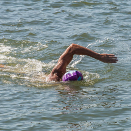 Christian Jongeneel durante el reto de Manhattan.