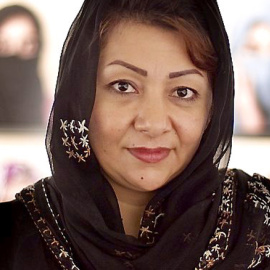 La exdiputada y activista afgana Azita Rafaat.