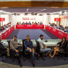 Reunión de la Ejecutiva Federal del PSOE celebrada hoy en la sede de Ferraz. EFE/Rodrigo Jiménez
